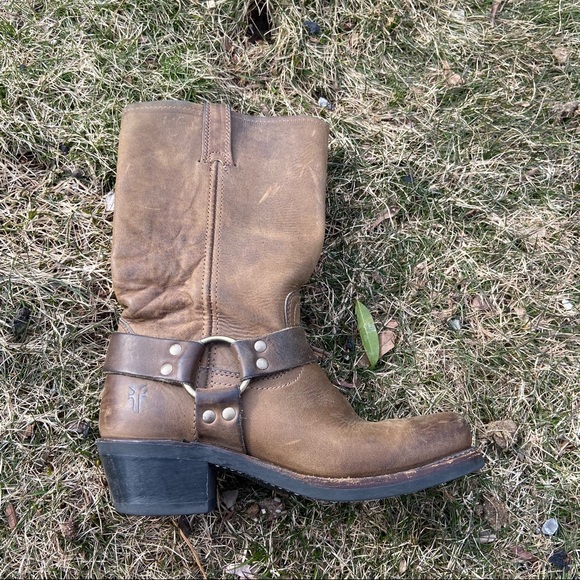 FRYE Harness 12R Ladies Iconic Boots Size 7 - Picture 6 of 12